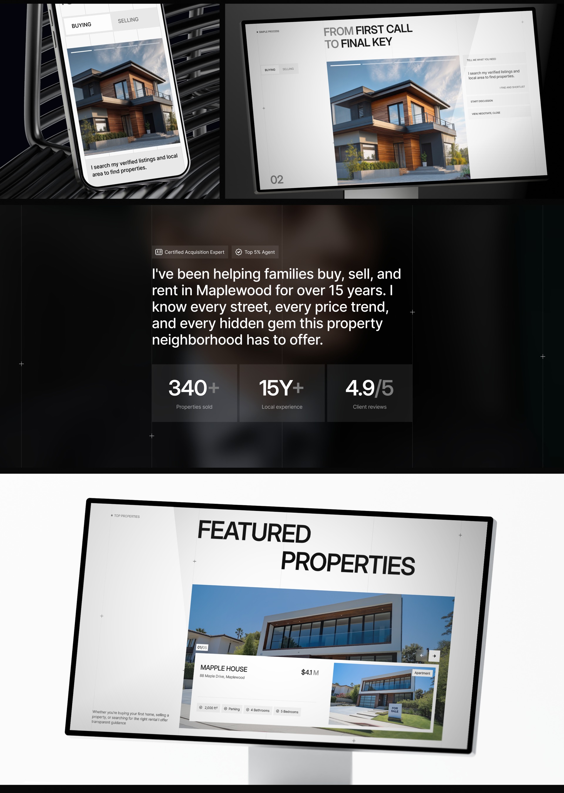 Agentwise - Real Estate agent website design Case Study Image 1