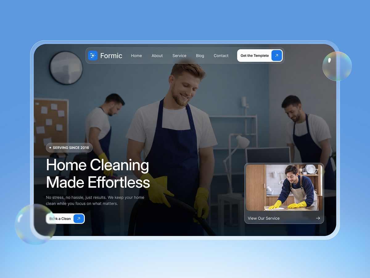 Fomic: A service-led homepage with a booking entry point Image 0