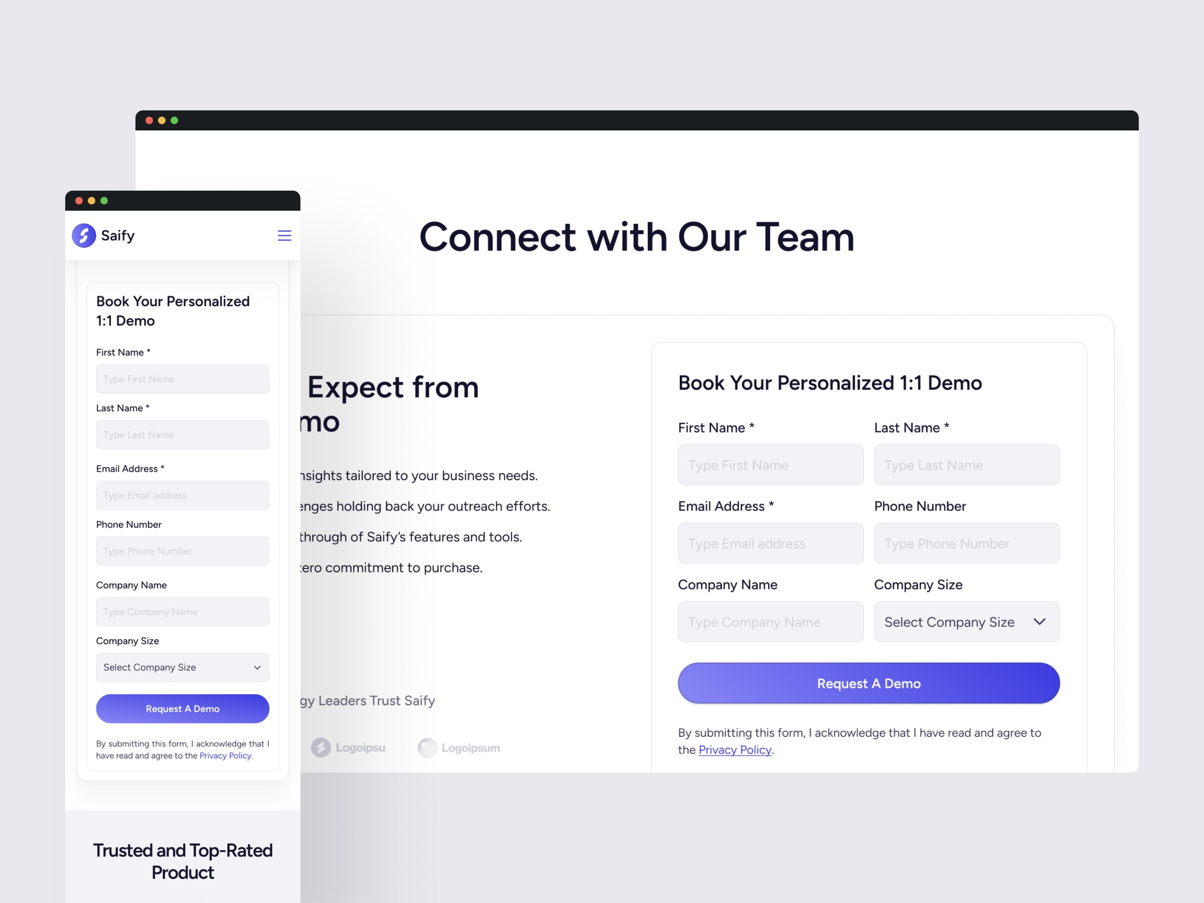 Saify — AI Email Marketing SaaS Template