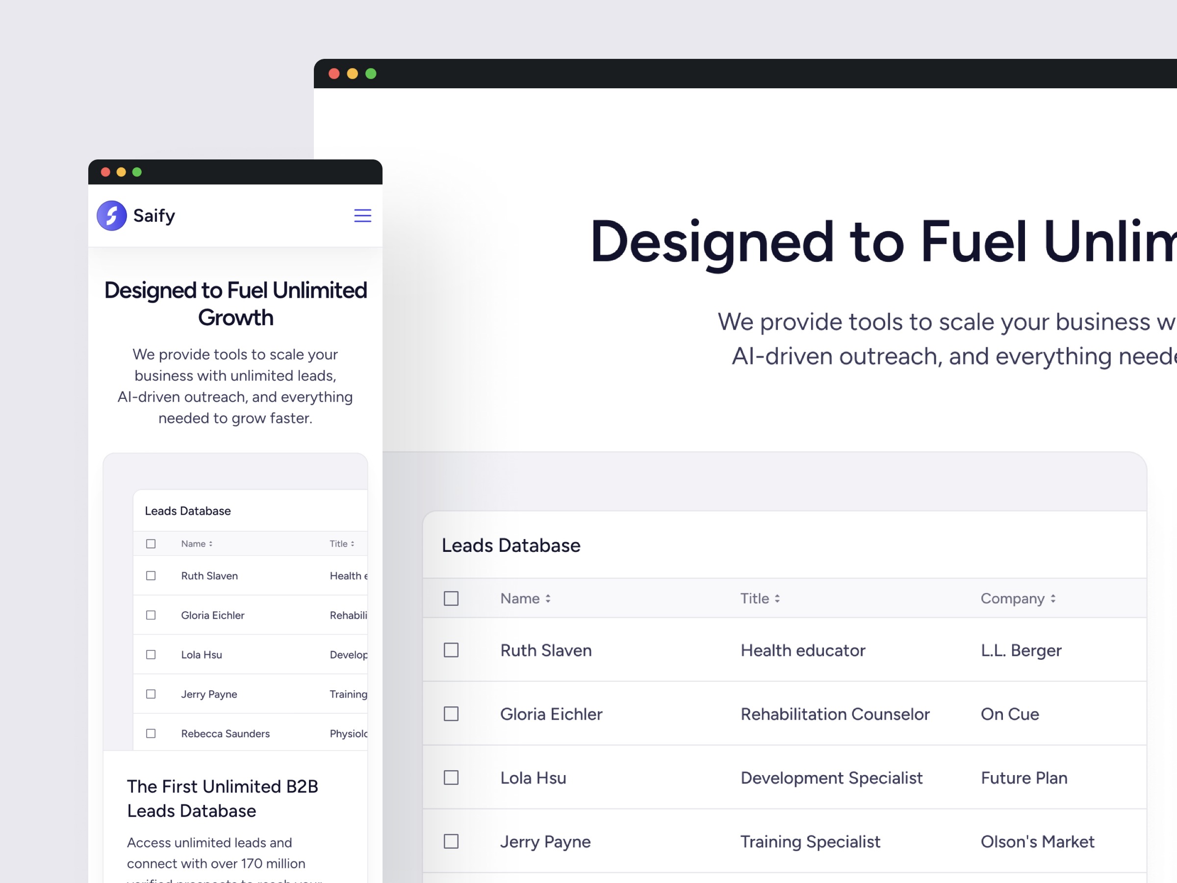 Saify — AI Email Marketing SaaS Template