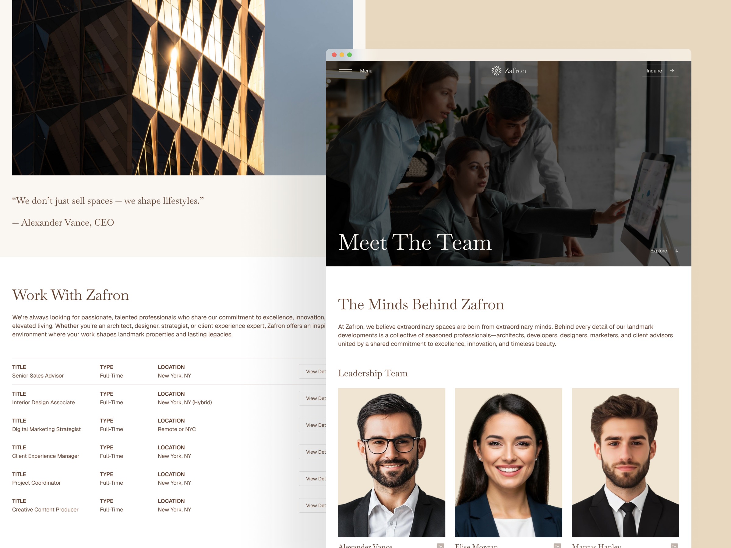 Zafron — Luxury RealEstate Website Template