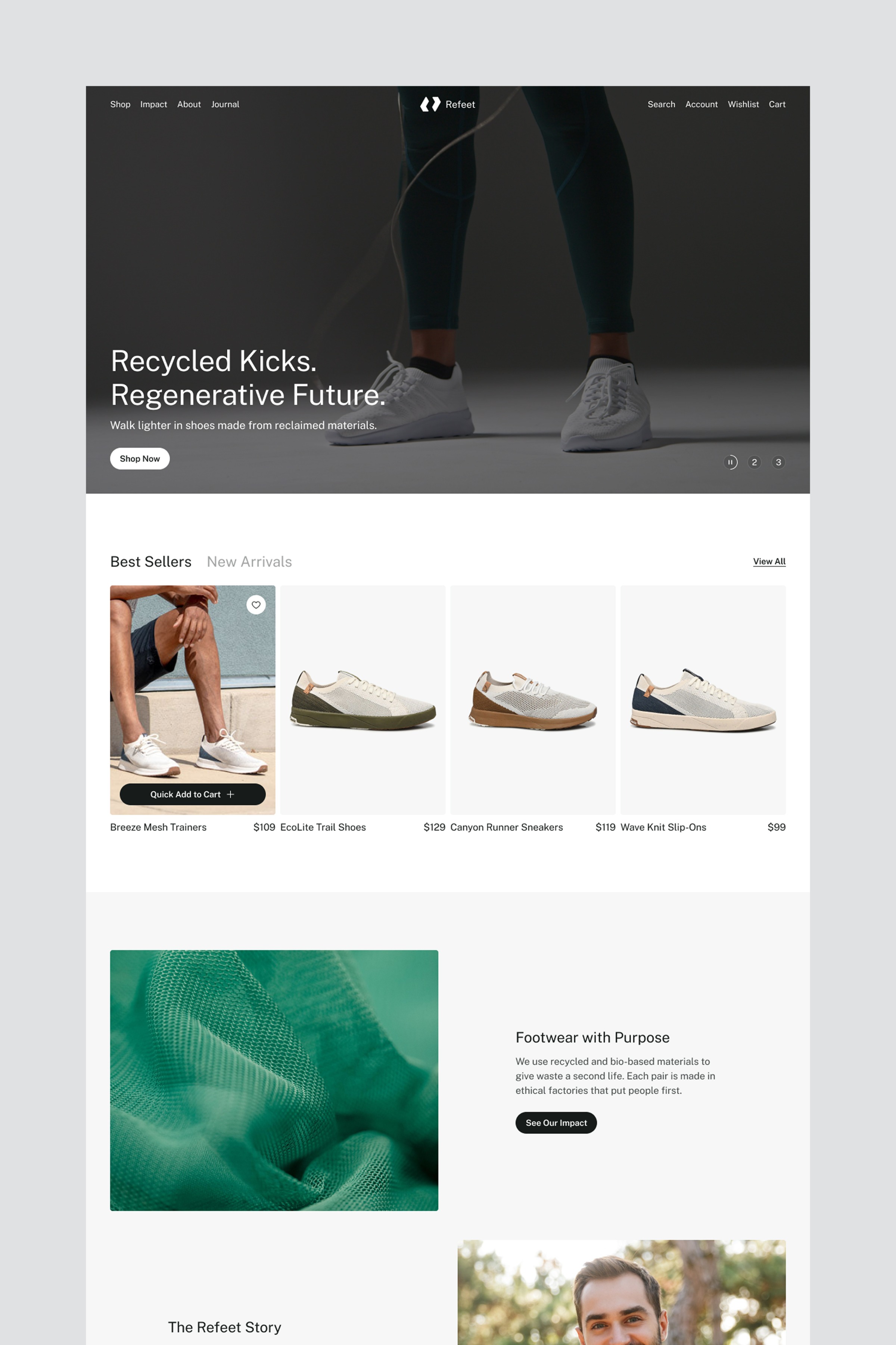 Refeet · E-commerce Website Template Image 0