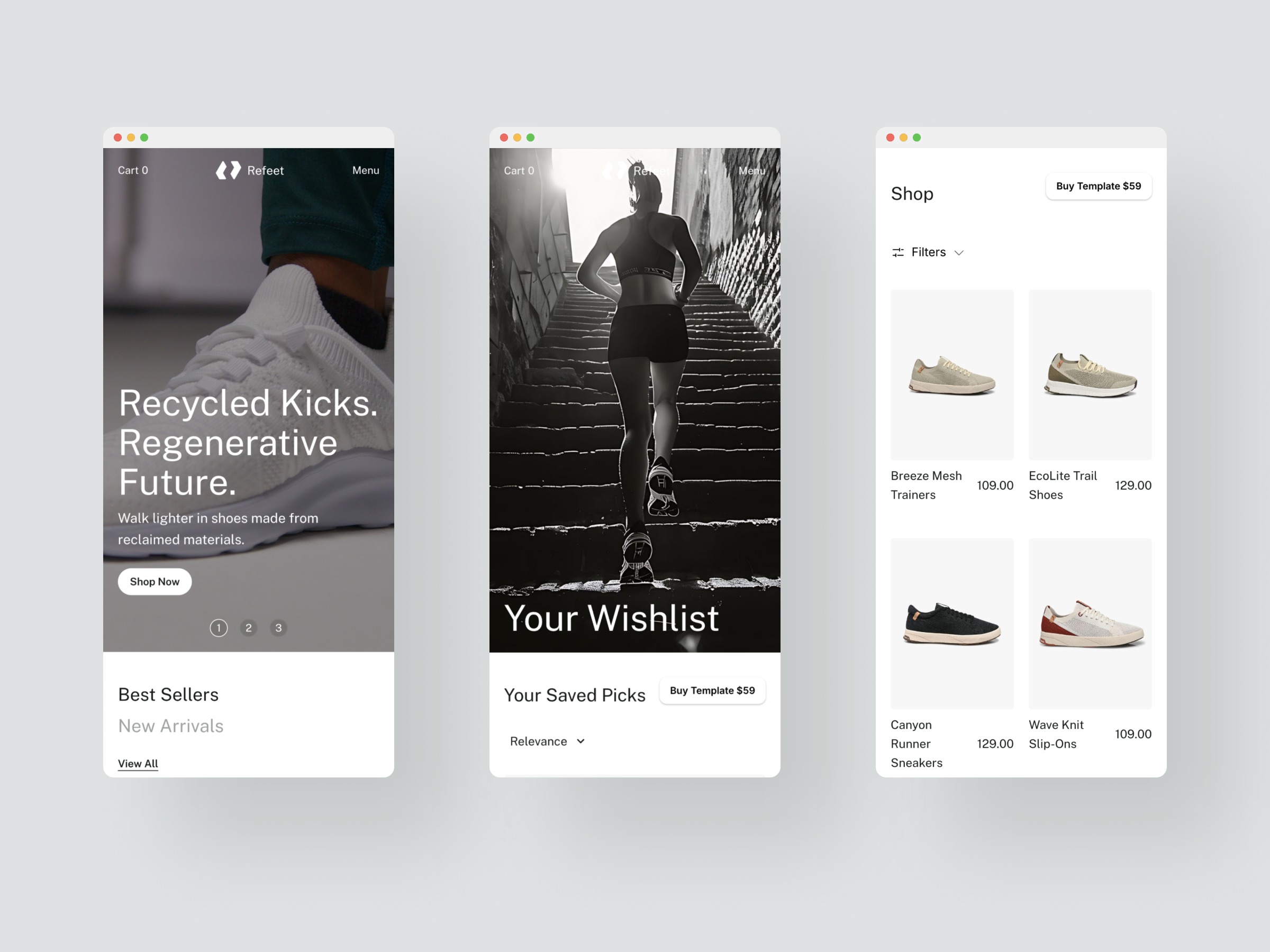 Refeet · E-commerce Website Template