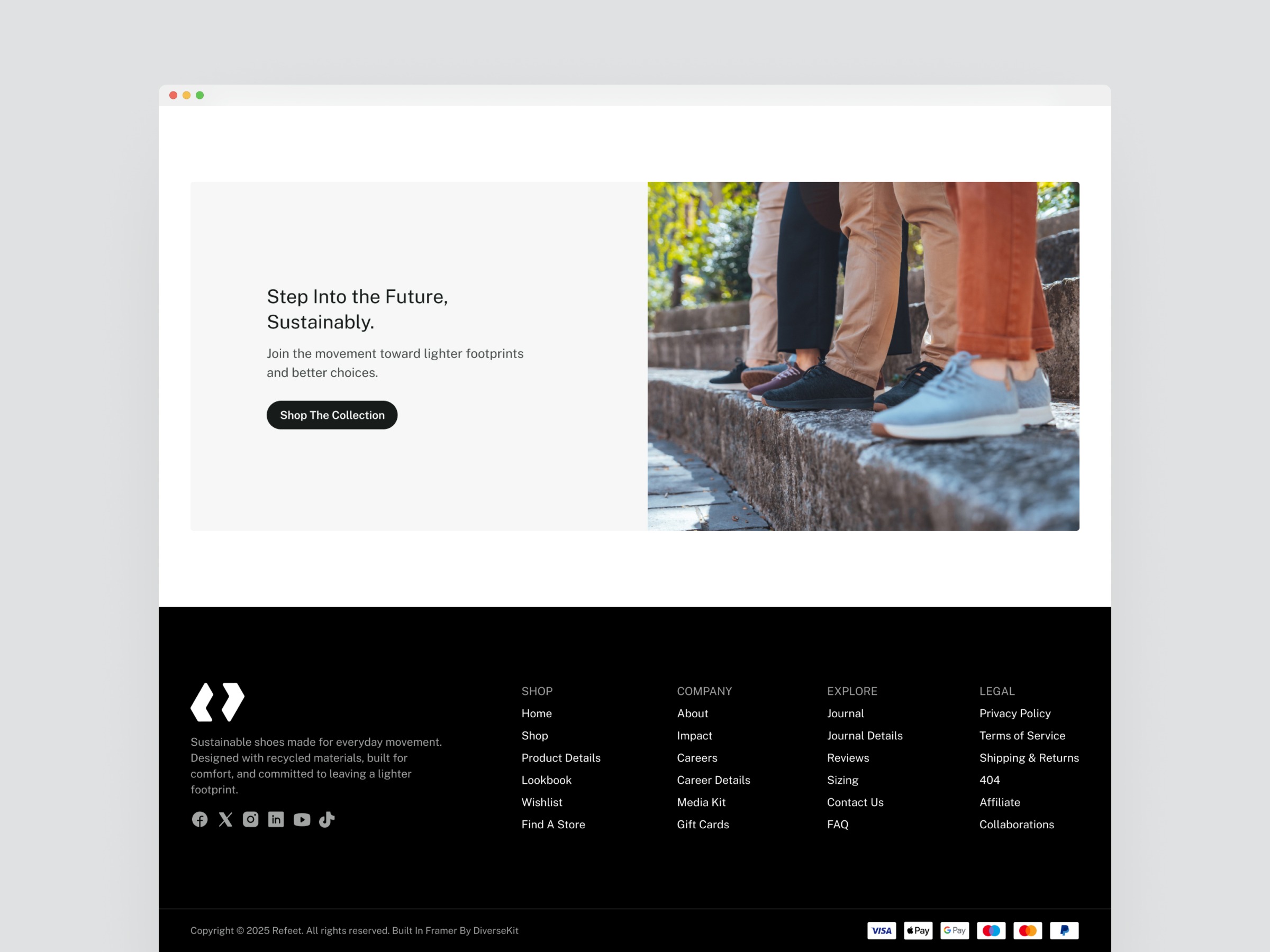 Refeet · E-commerce Website Template