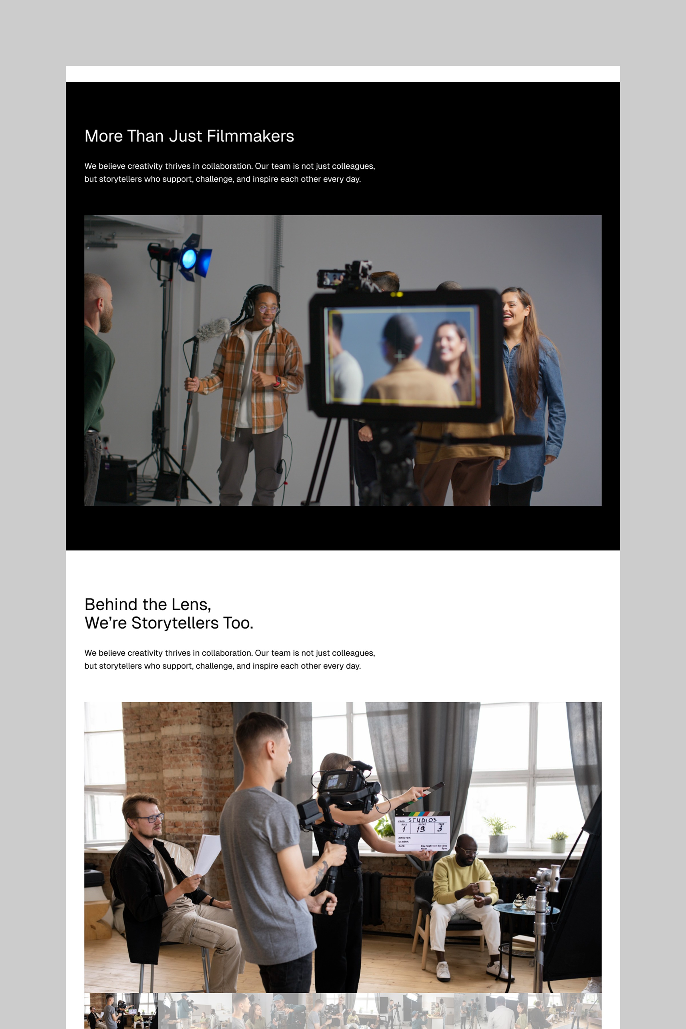 VYZN Video Production Agency Template Image 0