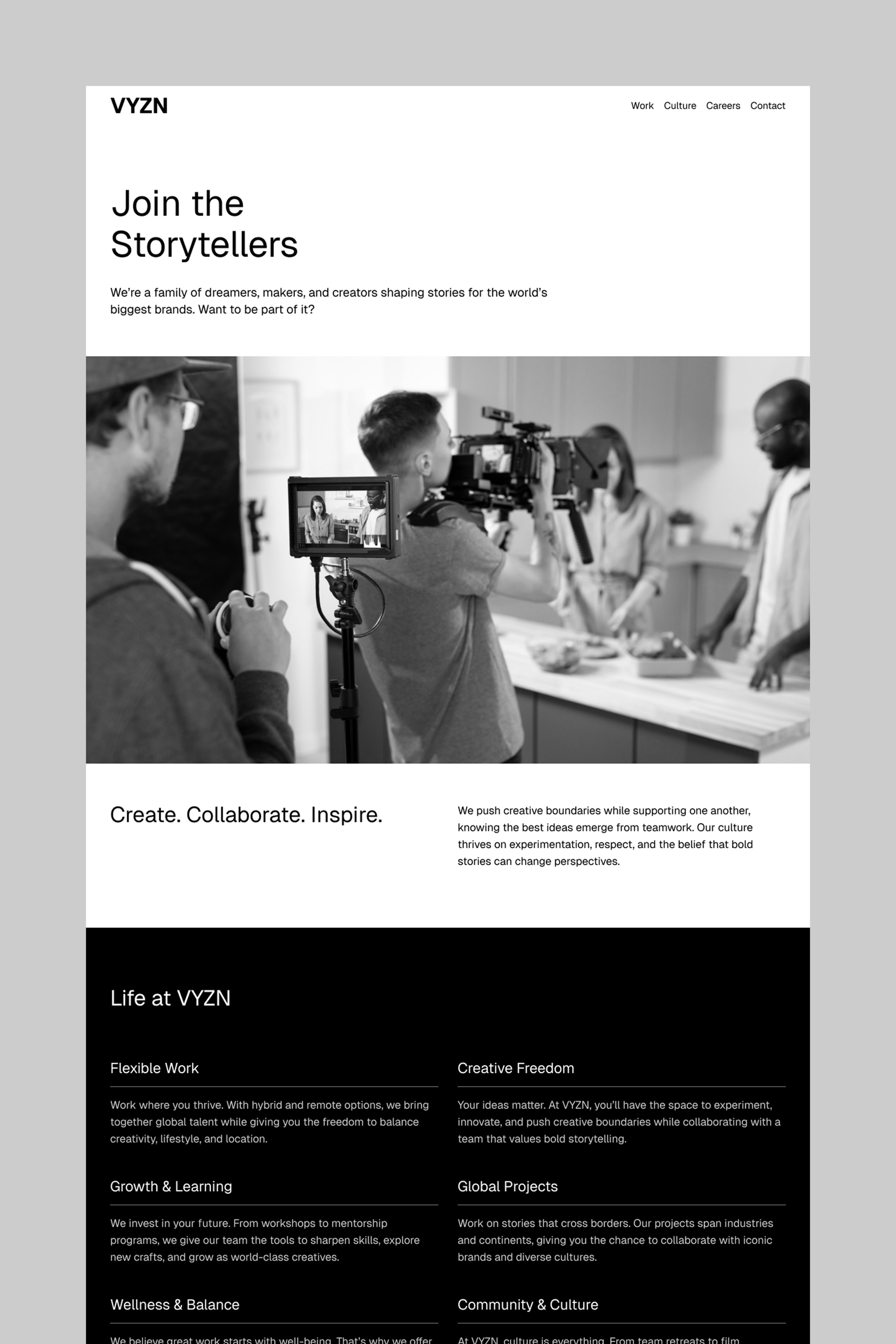 VYZN Video Production Agency Template Image 0