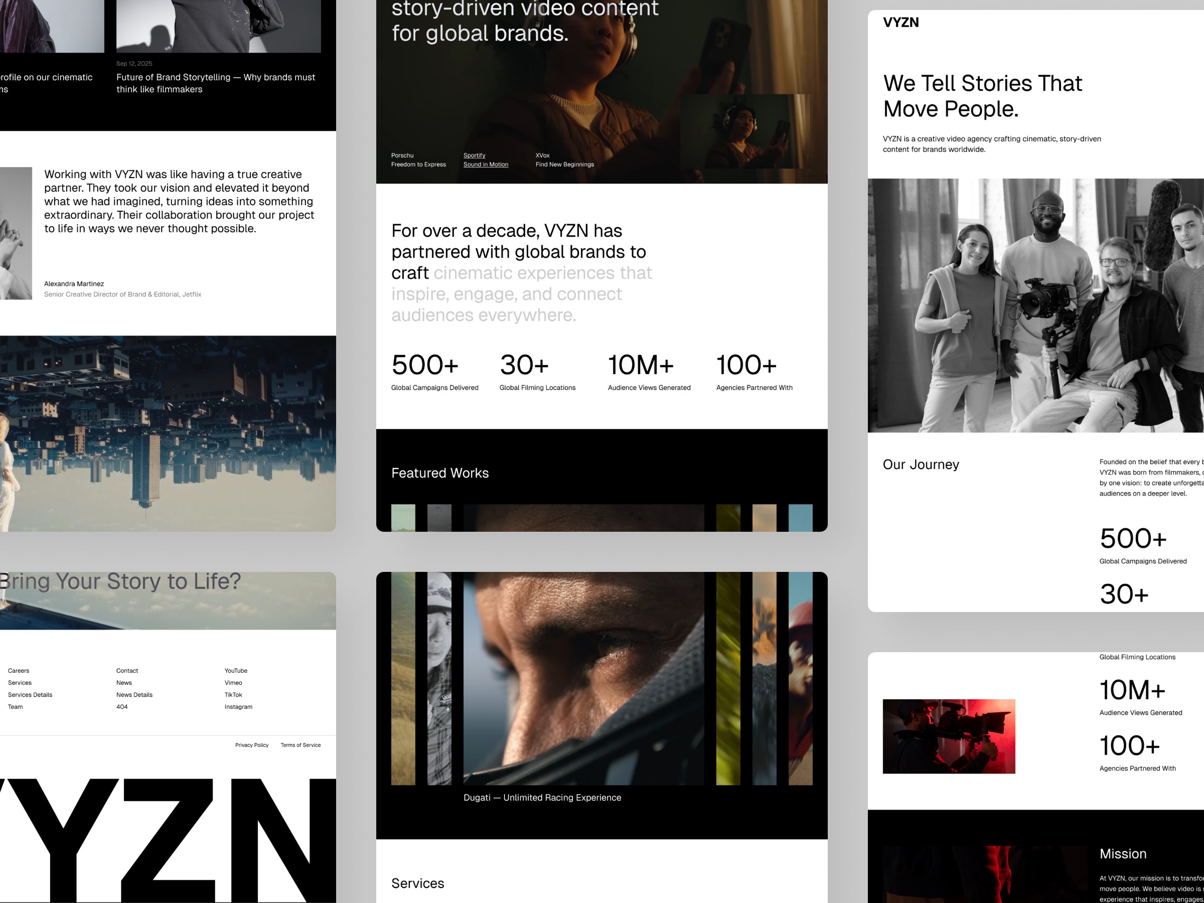 VYZN Video Production Agency Template