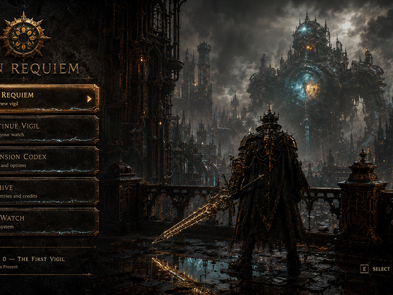 IRON REQUIEM — Grimdark Video Game Visual Direction