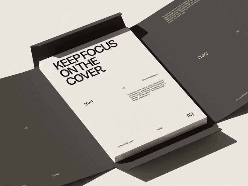Open Presentation Folder Mockup