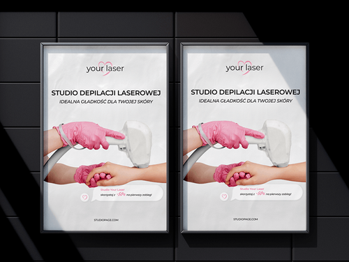 Laser hair removal studio | poster | banners