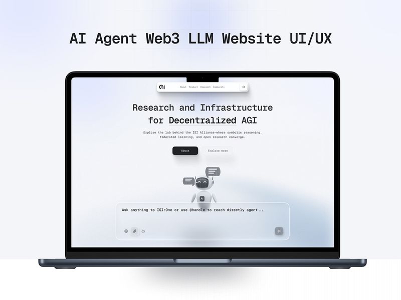 AI Agent Web3 LLM — Decentralized AGI Platform & UI/UX