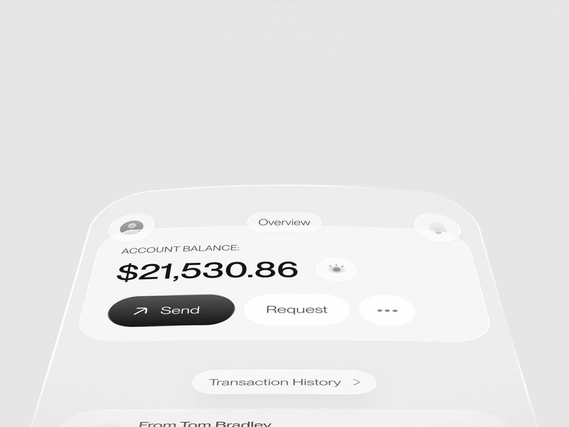 Liquid Glass Fintech App