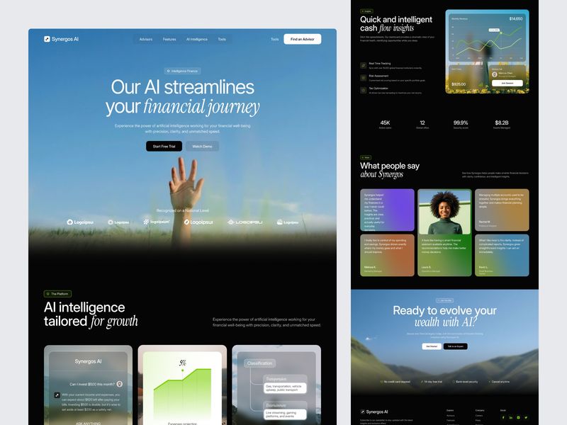 AI SaaS Landing Page - Smart Finance