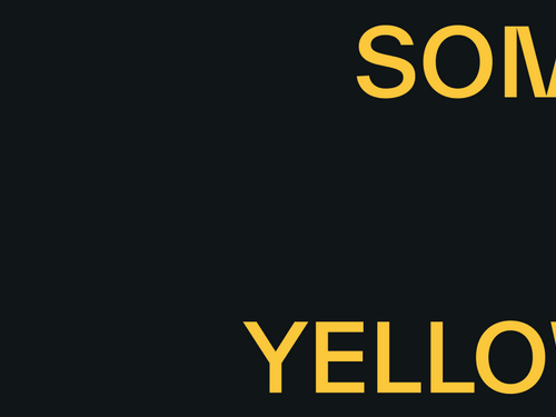Some Yellow - Design, Branding, Webflow, Photography