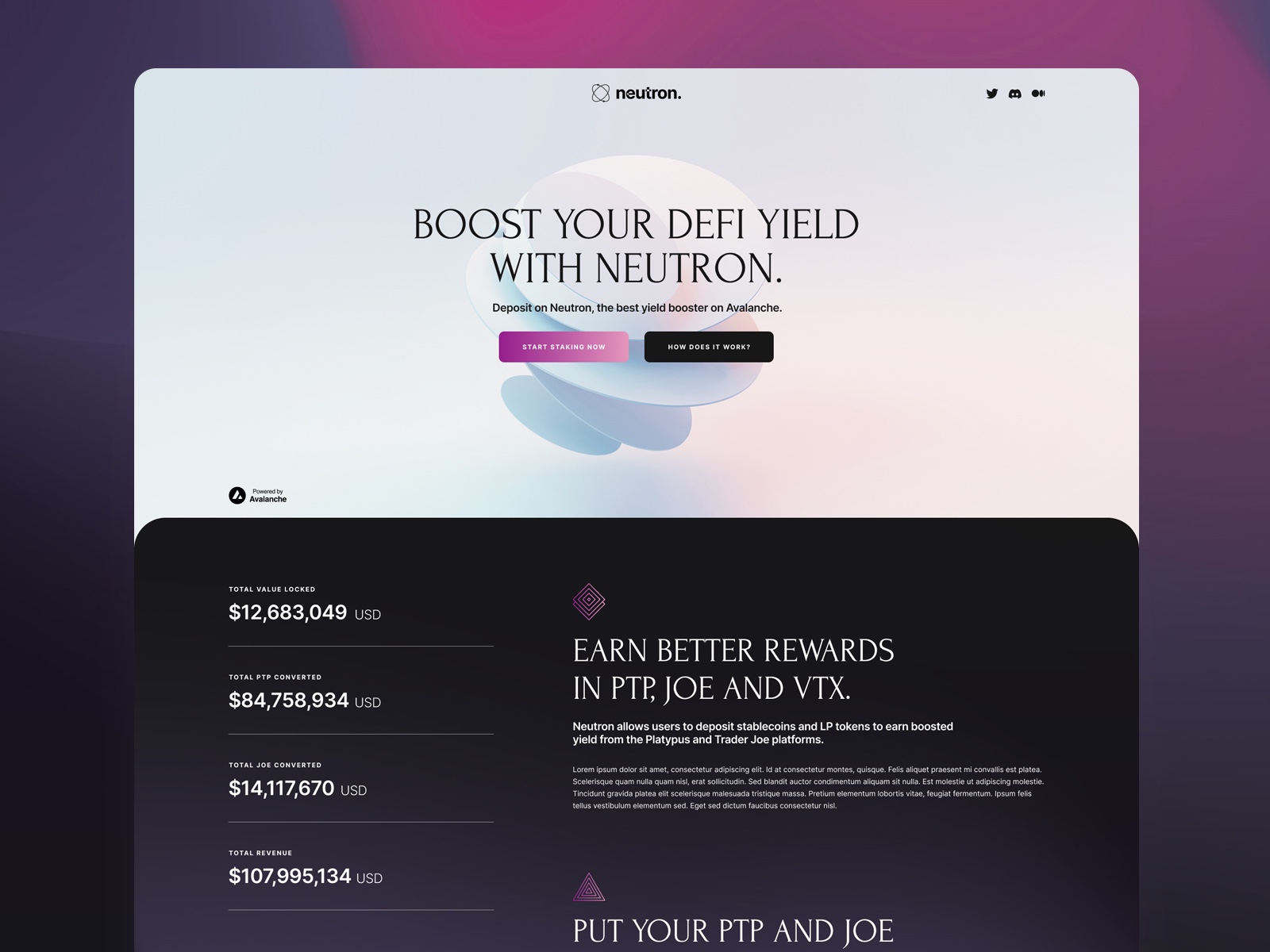 Neutron — Website Design Image 1