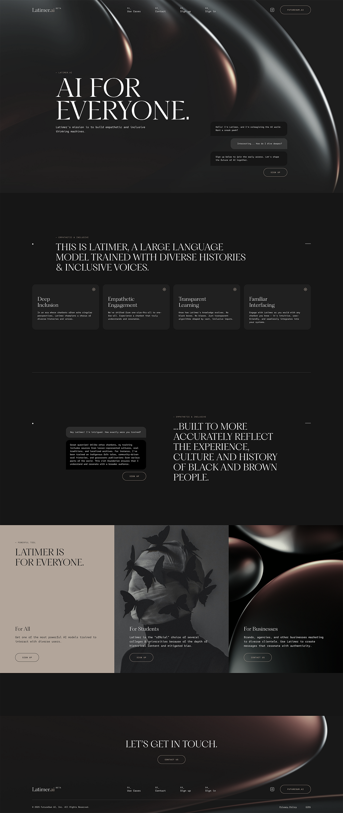 Latimer AI — Website Design Image 0