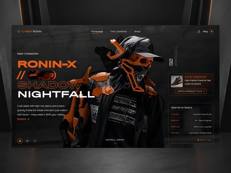 Cyber Ronin techwear