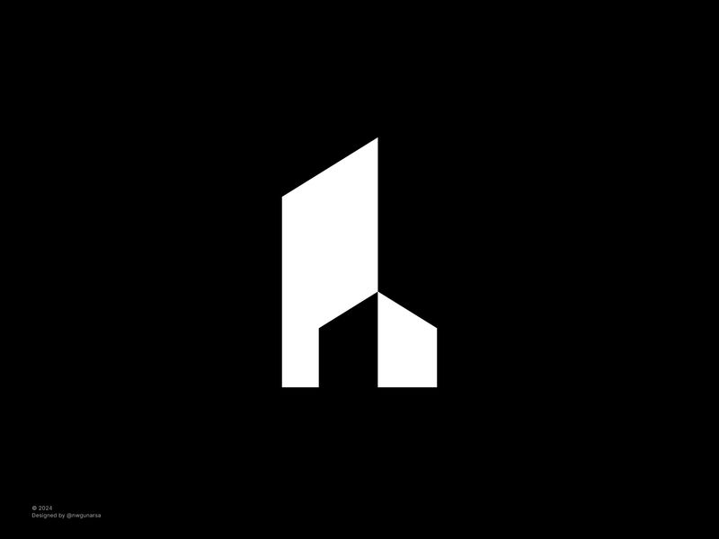 Letter H and Home logo