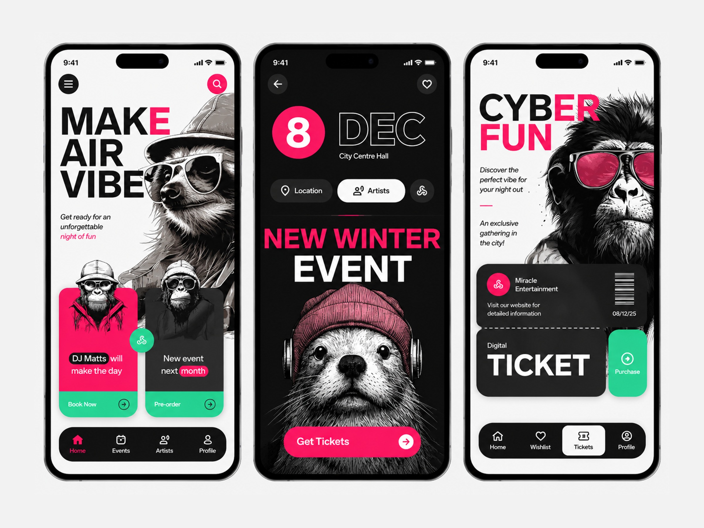 Event Discovery & Ticket Booking Mobile App UI