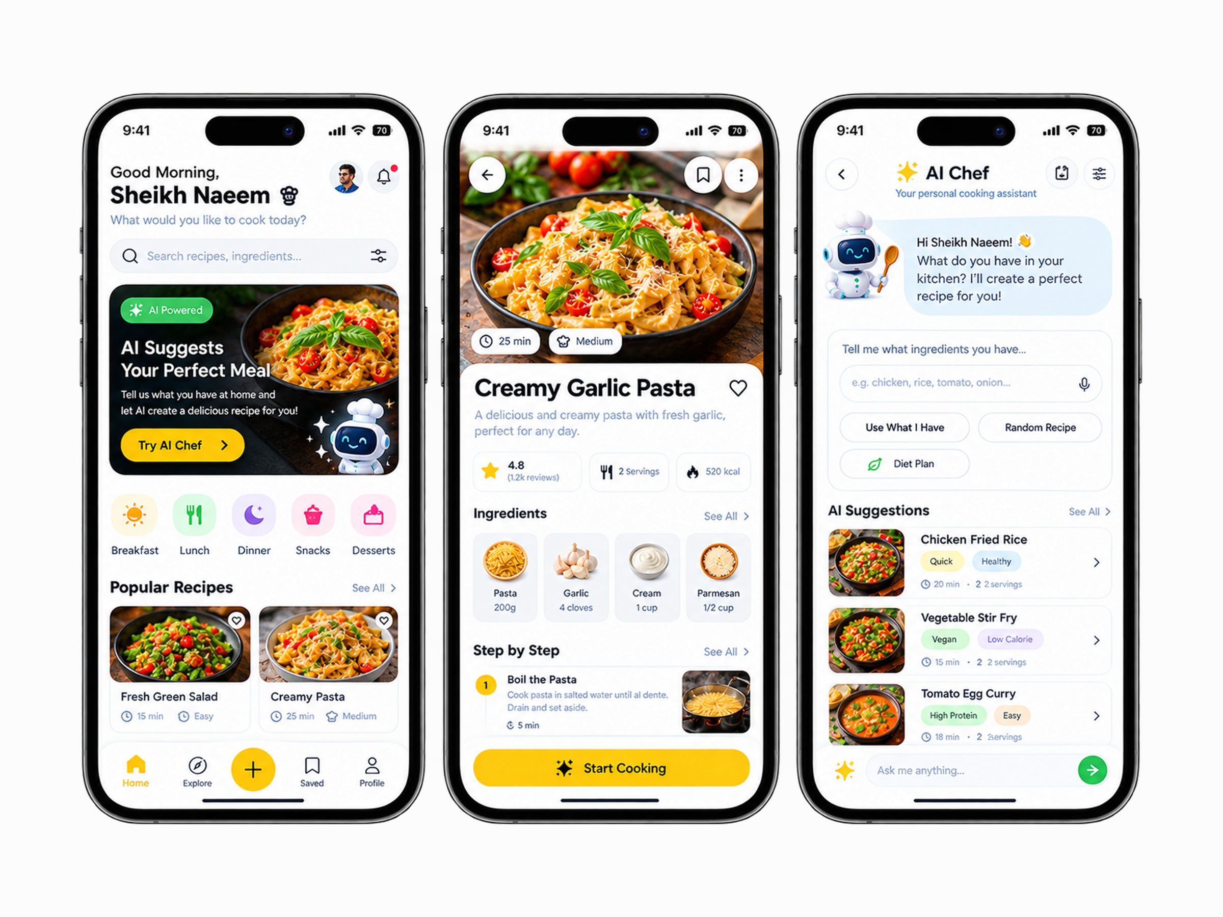 AI Recipe App — Smart Cooking Assistant