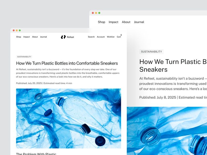 Refeet · E-commerce Website Template