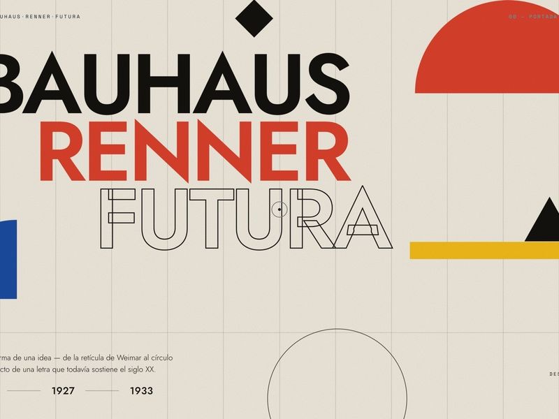 BAUHAUS, RENNER , FUTURA