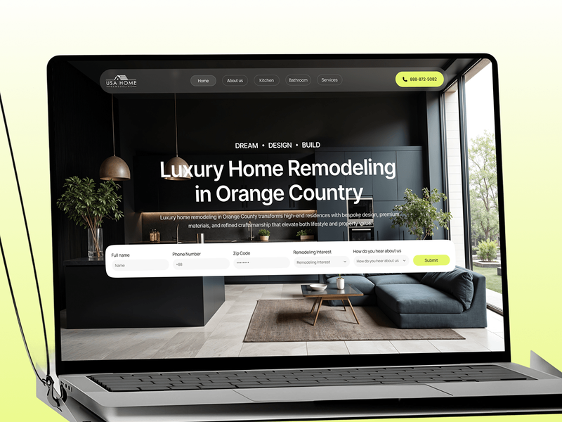 Home Remodeling Website Design