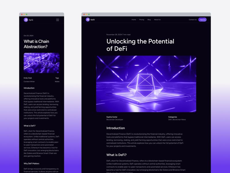 APIQ · Web3 Blockchain Template