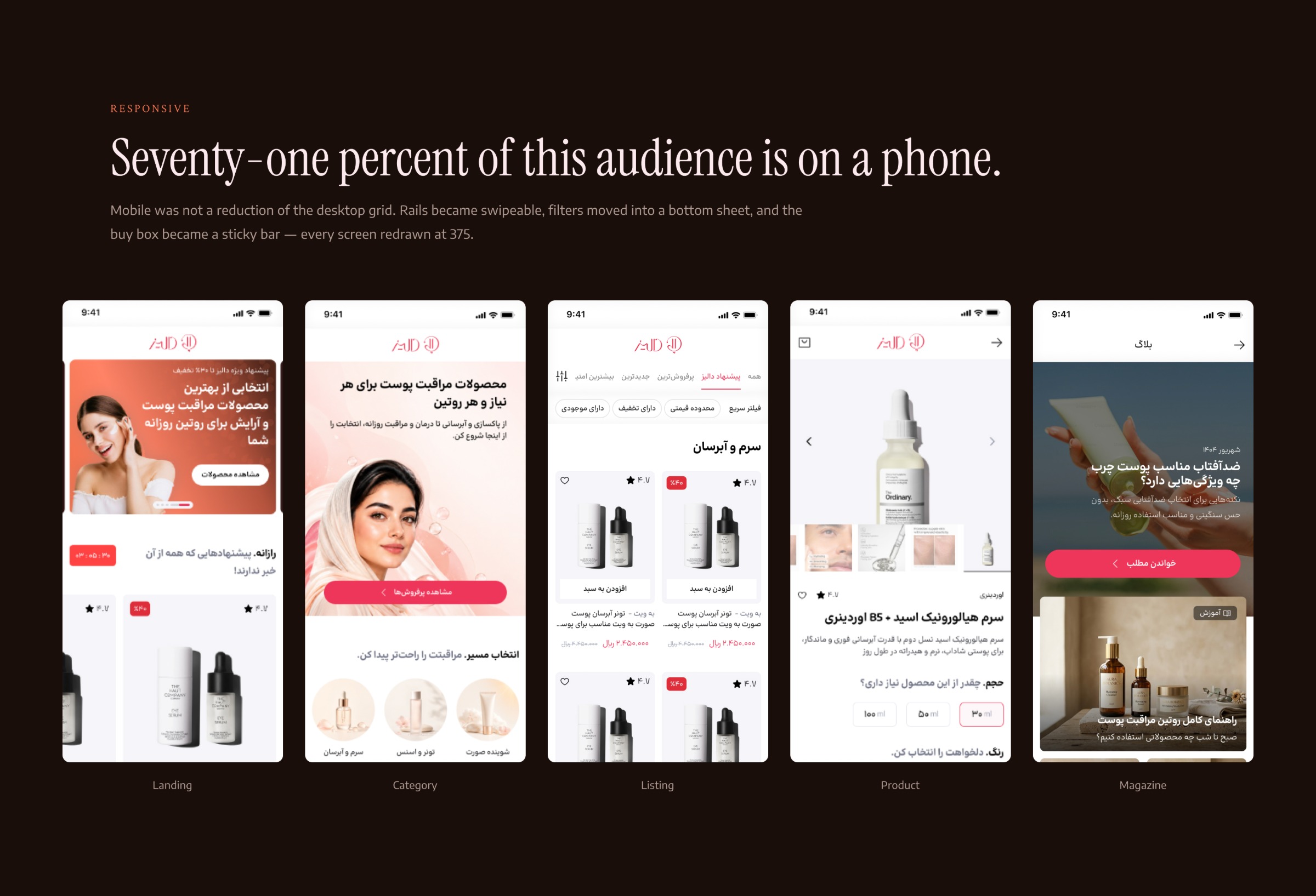 Daaliz Beauty Fashion e-commerce, UI/UX Image 0