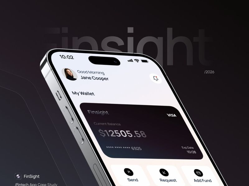 Finsight — Fintech Mobile Wallet App UI/UX Case Study