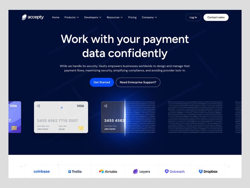  Accepty - Digital Banking Website Design