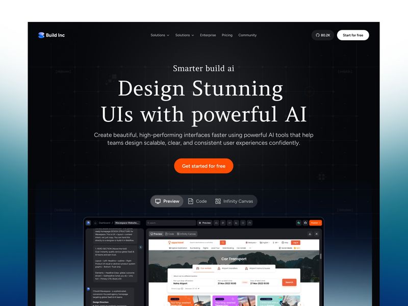 Build Inc – AI-Powered Landing Page Builder Website