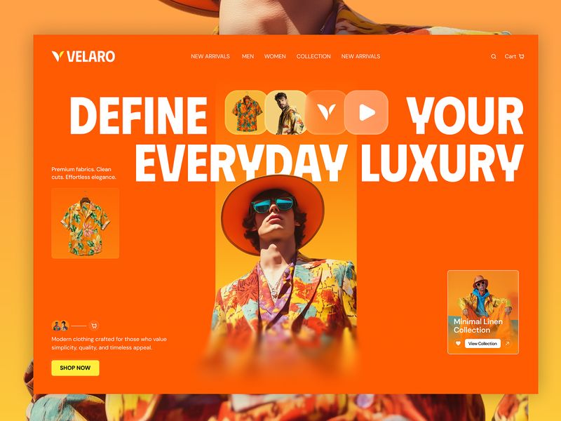 Velaro - Modern Fashion eCommerce Website Design