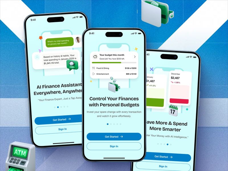 Fintech AI: Master Your Money with Intelligence / UIUX