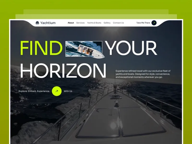 Yachtium by Flowcub Design - Uncategorized design asset by webflow