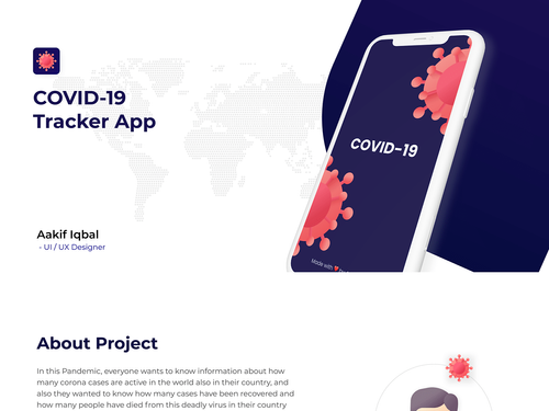 COVID-19 Tracker App on Behance