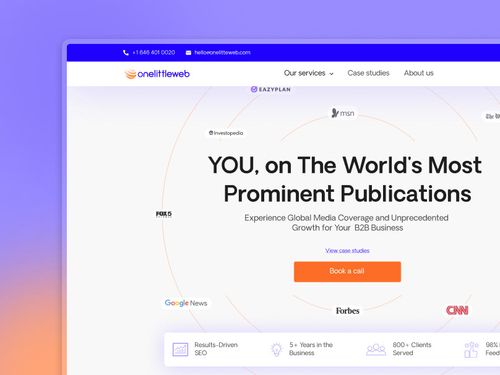 Landing page Design (one littitle web) on Behance