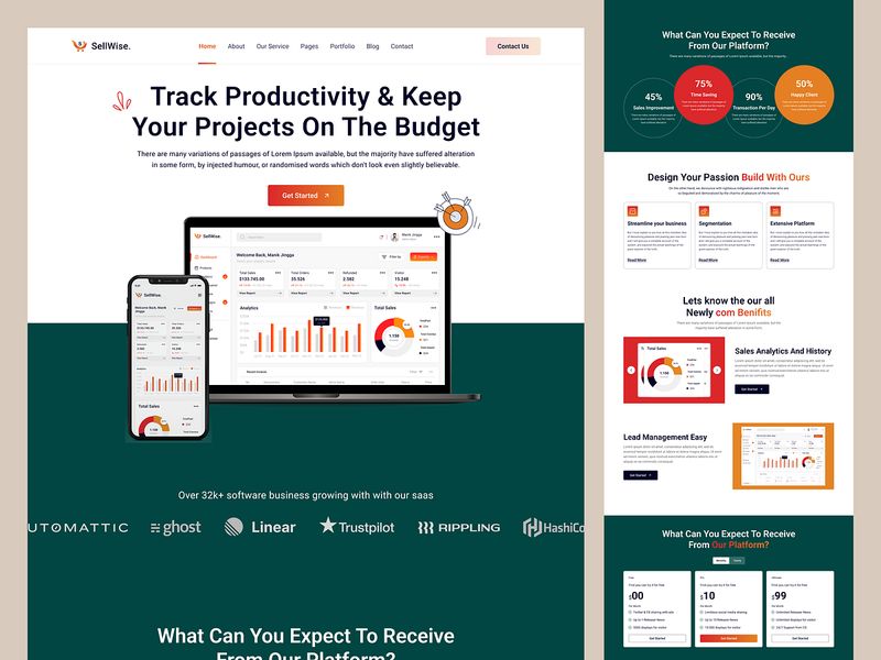 Saas Marketing Landing Page