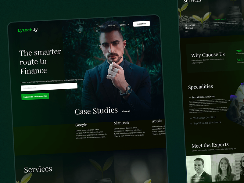Finflow – Landing Page Design