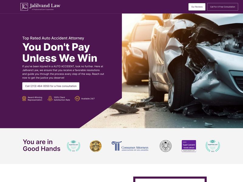 Corporate Legal Landing Page