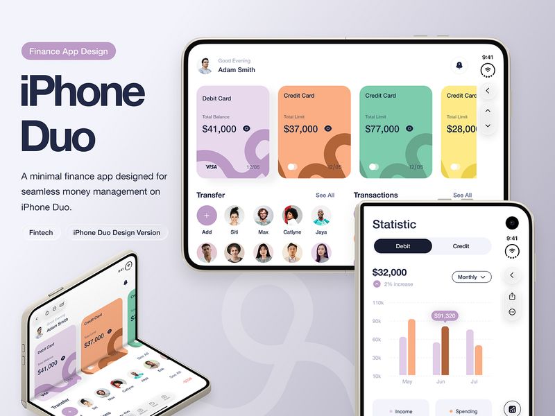 One app. Two displays. A whole new canvas. | iPhone Duo | Design