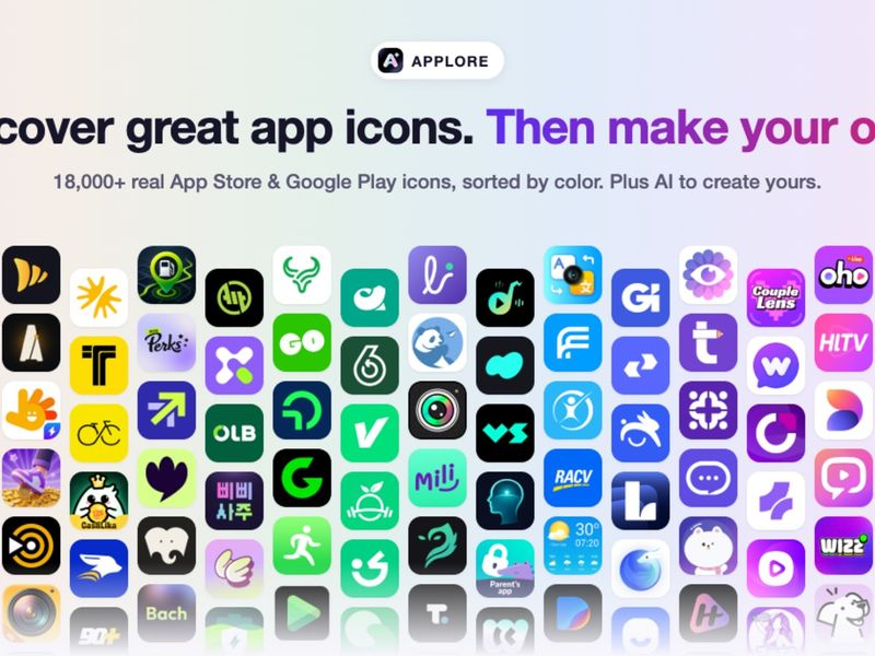 APPLORE: app icon inspiration and AI icon generator