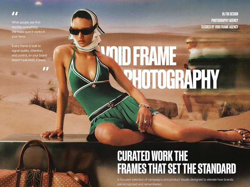 VOID FRAME - Photography Agency Website