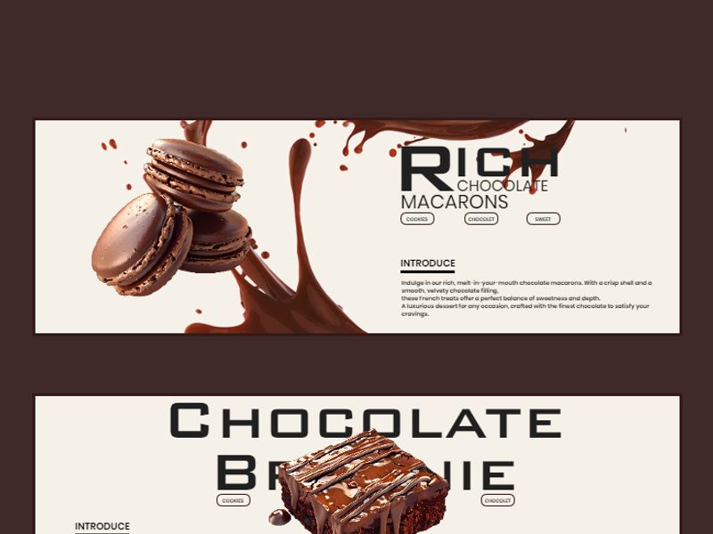 Rich Chocolate Dessert Trio – Luxe Bakery Poster Series