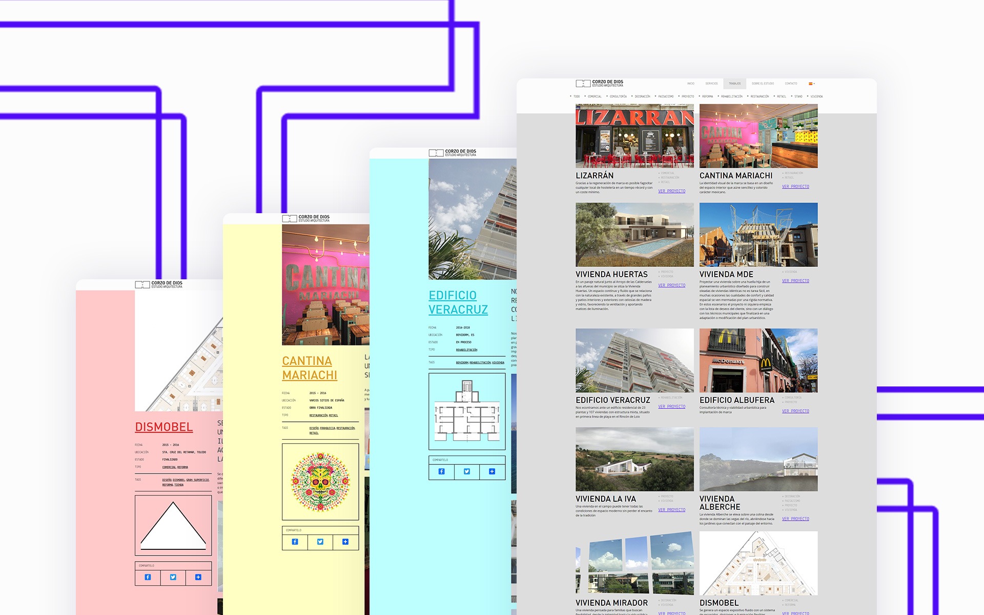Corzo de Dios, architecture studio website Image 0