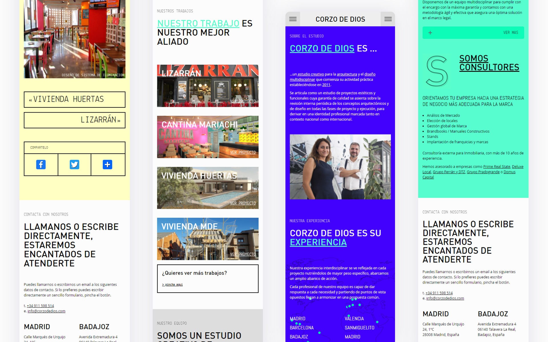 Corzo de Dios, architecture studio website Image 1