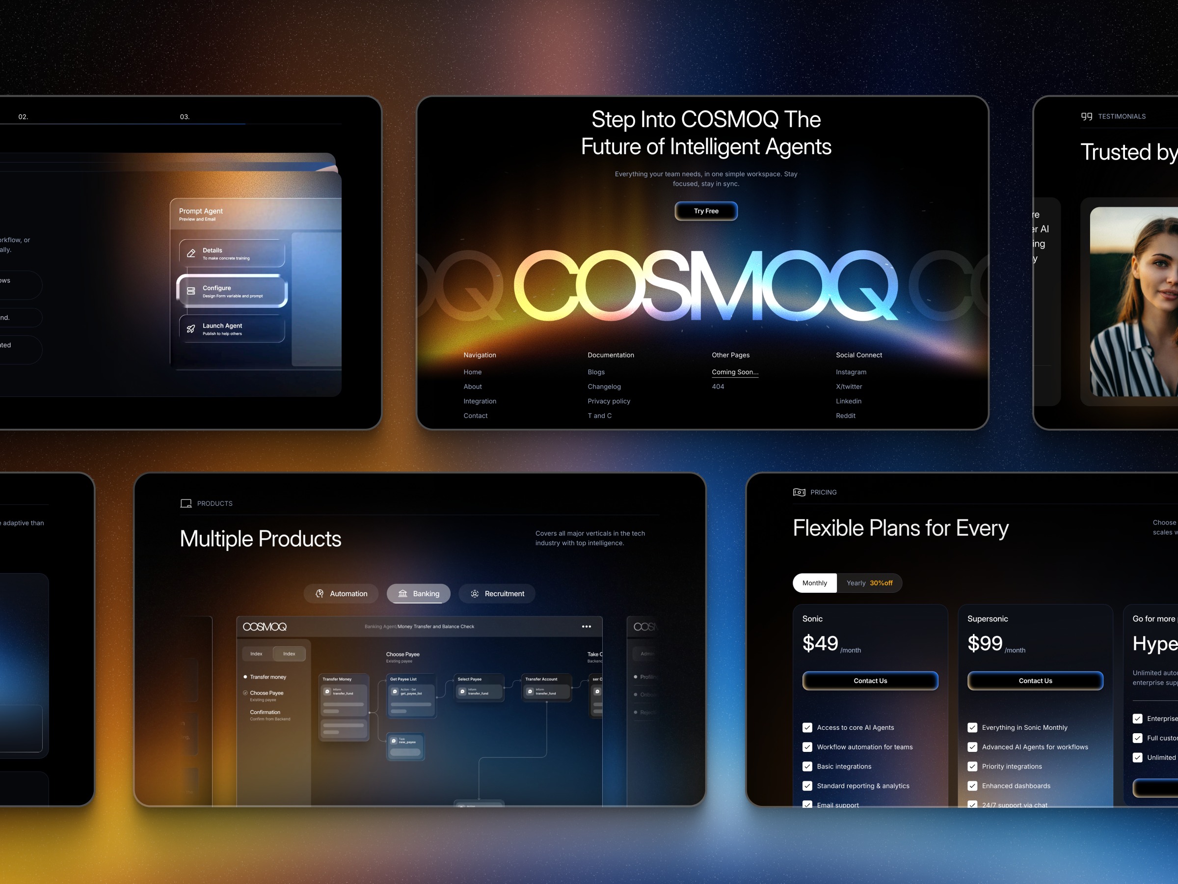 COSMOQ: Responsive SaaS Website Template by Jitu Raut — Framer Marketplace Image 0