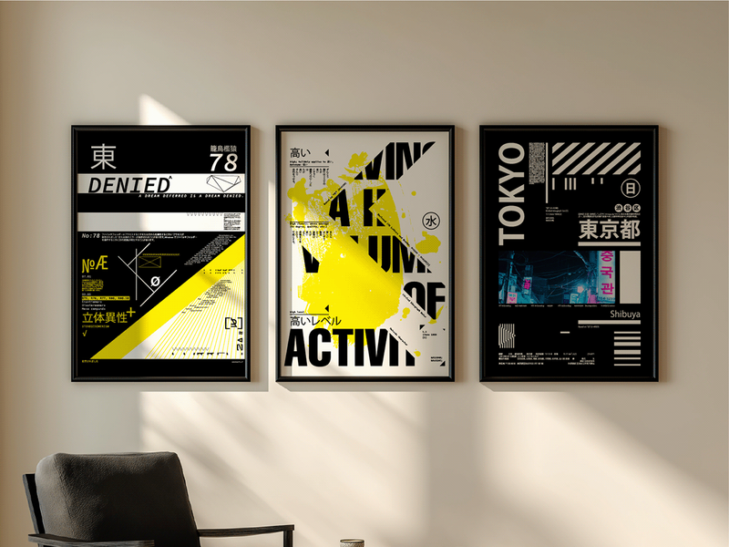 Free 3 AI Posters — Tokyo Series (A3, AI Format)