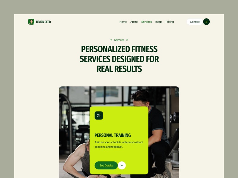 Tavian Reed – Fitness Trainer | Fitness Coach Image 1