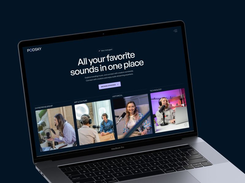 Podsky - Music & Audio Website